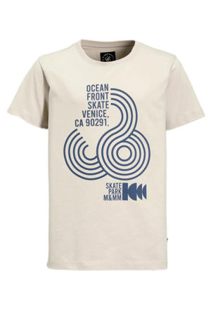 T-shirt met printopdruk oranje
