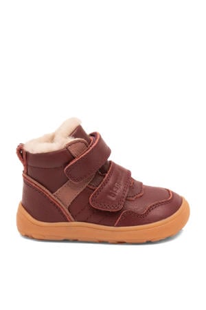 Barefoot Becky Lamb gevoerde leren sneakers bordeaux