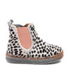 Bisgaard Siggi leren enkelboots met ponyhair wit/zwart/roze