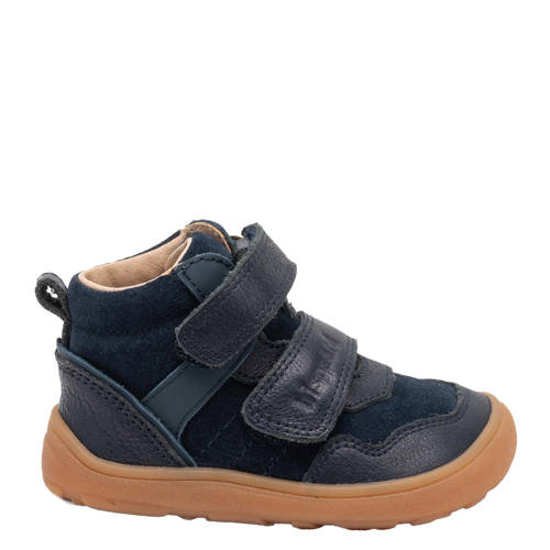 Bisgaard Barefoot leren sneakers donkerblauw Jongens Leer Effen - maat 24 afbeelding