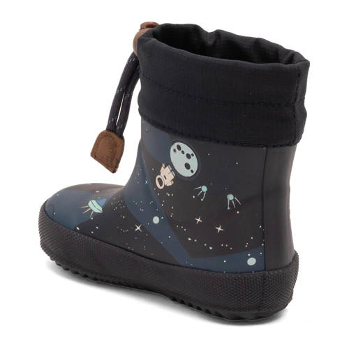 Bisgaard regenlaarzen zwart/donkerblauw Jongens Rubber All over print