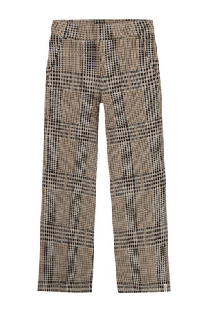wide leg casual broek beige