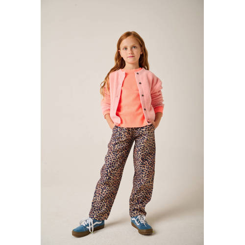 Tumble 'n Dry mom casual broek bruin Meisjes Katoen Dierenprint - maat 134 afbeelding