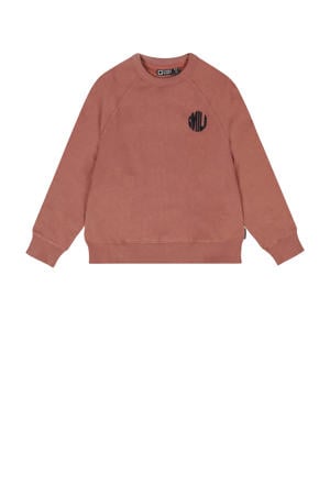 sweater met backprint oranje