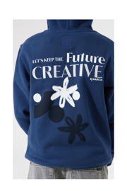 thumbnail: Garcia hoodie met backprint marineblauw