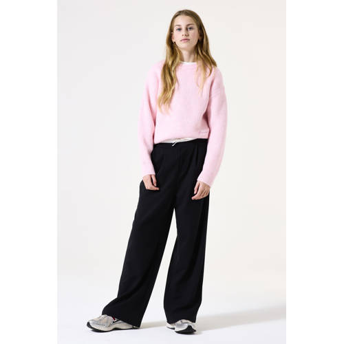 Garcia straight casual broek zwart Meisjes Polyester Effen - maat 134 afbeelding