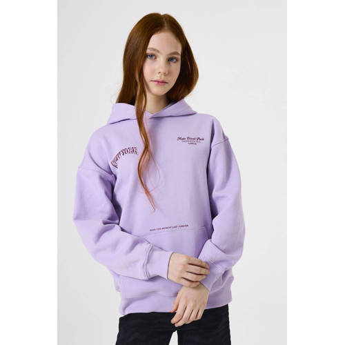Garcia hoodie met backprint lila Sweater Paars Backprint - maat 164/170 afbeelding