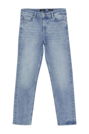 straight leg jeans light blue denim