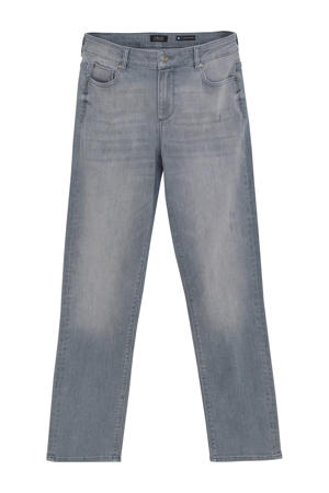 straight leg jeans medium blue denim