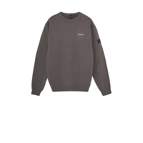 Rellix sweater grijs Trui Jongens Katoen Ronde hals Effen