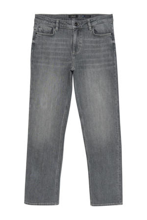 loose fit straight leg jeans grey denim