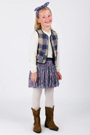 teddy gilet blauw