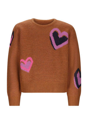 trui bruin met glitter