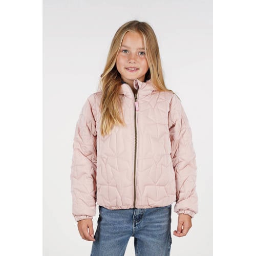 B.Nosy reversible jas winter roze Meisjes Coated Capuchon Meerkleurig