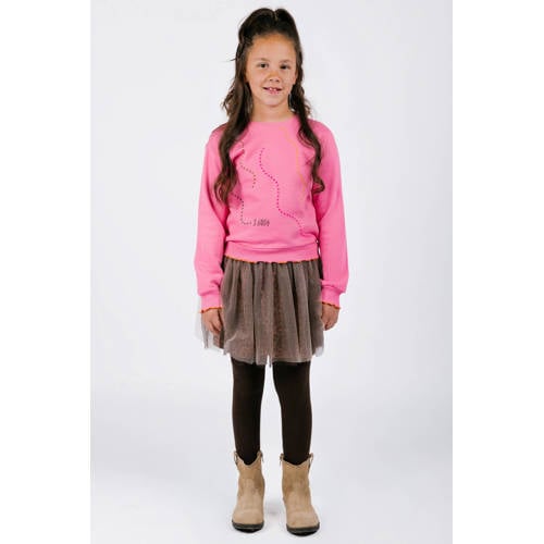 B.Nosy korte rok goud Meisjes Polyester Panterprint