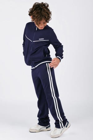 straight joggingbroek donkerblauw