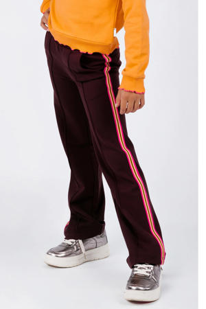 straight casual broek donkerrood