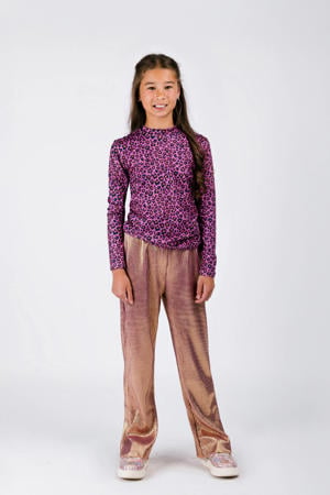 straight casual broek goud