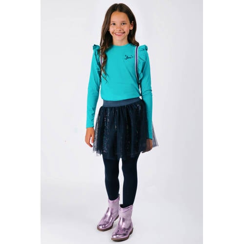 B.Nosy korte rok paars Meisjes Polyester Bloemen - maat 98 afbeelding