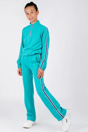 straight casual broek turquoise