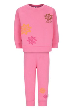 baby sweater + joggingbroek roze