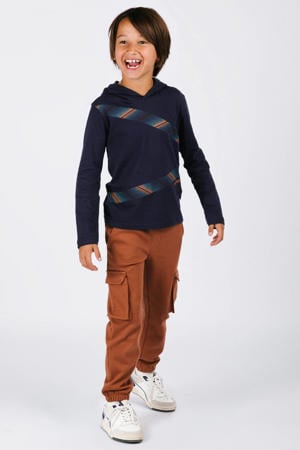 tapered cargo broek bruin