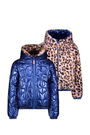 reversible jas winter blauw