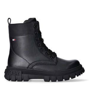 chunky veterboots zwart