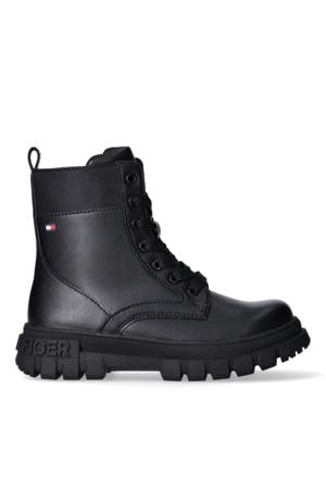 chunky veterboots zwart