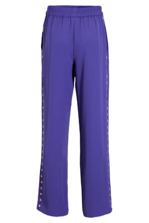 sportieve wide leg broek Celina paars
