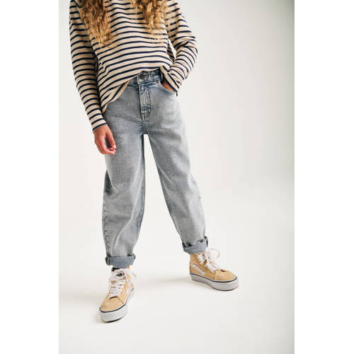 Tumble 'n Dry mom jeans light blue denim Blauw Effen - maat 110 afbeelding