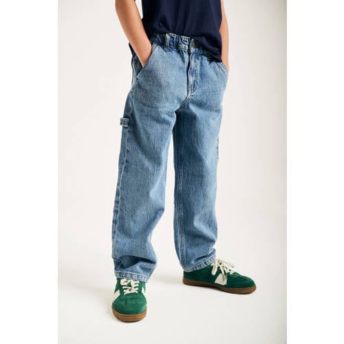 Tumble 'n Dry loose fit jeans medium blue denim Blauw Effen - maat 164 afbeelding