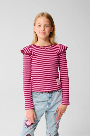 longsleeve roze rib gebreid
