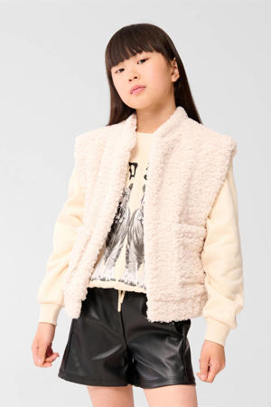 teddy gilet ecru