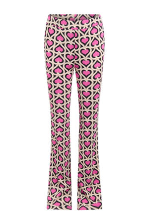 flared flared broek roze