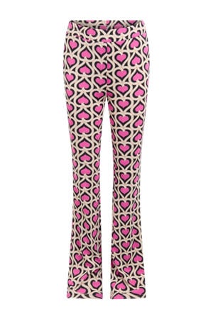flared flared broek roze