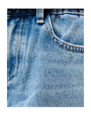 thumbnail: Shoeby high waist straight leg jeans light blue denim