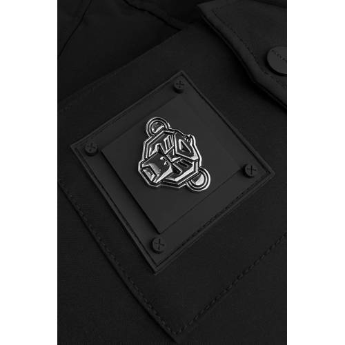 BLACK BANANAS gewatteerde jas zwart Jongens Polyester Capuchon Logo - maat 176 afbeelding