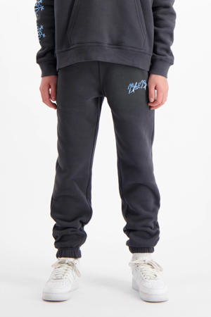 regular sweatpants antraciet