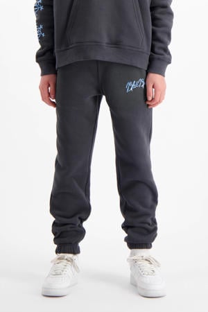 regular sweatpants antraciet