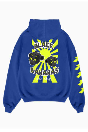 hoodie met backprint blauw