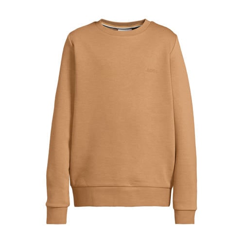 BOSS sweater bruin Jongens Katoen Ronde hals Effen - maat 170 afbeelding