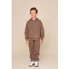LEVV hoodie met backprint bruin