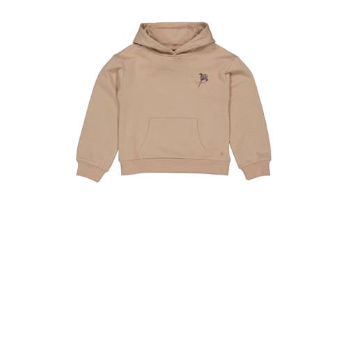 LEVV hoodie met backprint beige Sweater Backprint