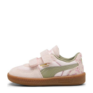 Palermo  sneakers lichtroze/olijfgroen