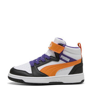 Rebound V6 Mid sneakers wit/oranje/zwart