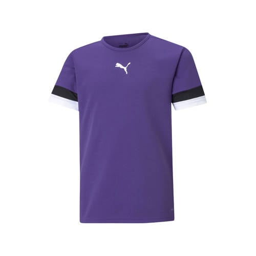 Puma junior voetbalshirt paars/zwart Sport t-shirt Jongens/Meisjes Polyester Ronde hals - maat 152 afbeelding