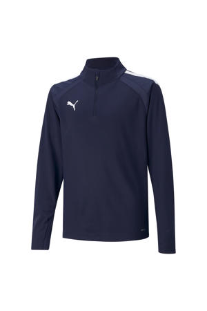 junior voetbalshirt teamLIGA donkerblauw/wit
