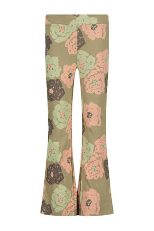 regular flared broek groen