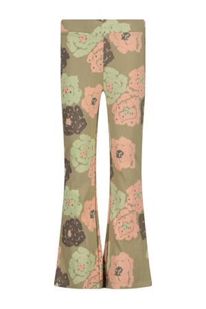 regular flared broek groen